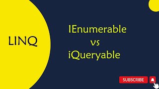 IEnumerable vs IQueryable in LINQ in Telugu [upl. by Anirtak]