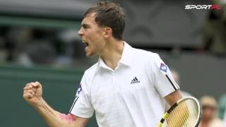 Wimbledon Janowicz wygrywa z Almargo quotNie wyobrażam sobie żeby Janowicz teraz odpadłquot [upl. by Schreiber]