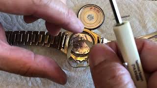 SEIKO Watch Battery Replacement 7T34 Aviator Chronograph and Setup [upl. by Dore]