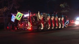 2016 SmithtownNY Fire Department Christmas Parade 121016 [upl. by Rehpitsirhc]