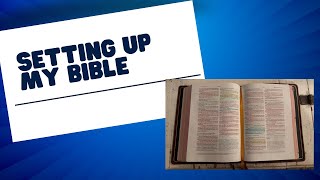 Setting Up My New Bible [upl. by Natsud]