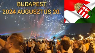 Tűzijáték Budapest 2024 Augusztus 20 [upl. by Nonnac]