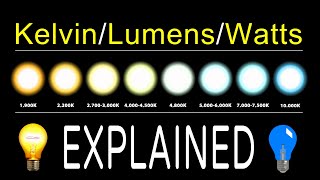 How To Chose LED Bulbs  Kelvin Lumens amp Watts EXPLAINED [upl. by Aimik]