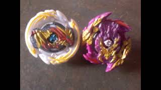 Beyblade Burst Battle FIRST EVER MATCH DEVOLOS VS BALKESH Glyph Devolos D5 Vs Zone Balkesh B5 [upl. by Ecitnerp]