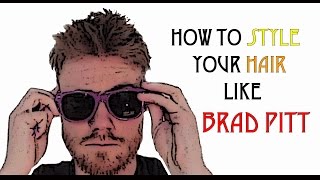 HOW 2 CUT YOUR OWN HAIR LIKE BRAD PITT  DIY FAUX HAWK [upl. by Lydia]