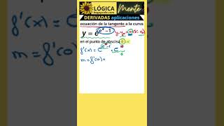 Ecuación de la RECTA TANGENTE a una curva en un punto begoprofe maths educacionmatematica math [upl. by Dru]