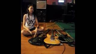 How Drummer Play Guitar by Kalonica Nicx Drummer 11 yo [upl. by Ak553]