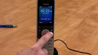 Setting Up Voicemail  Yealink W60PW56H Cordless Phone [upl. by Entroc814]