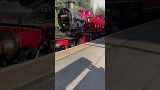 Fenchurch and 41241 going into Haworth railway trainspoting steamgala kwvr [upl. by Jacy963]