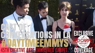 Cast of Conversations in LA interviewed at the 45th Annual CreativeArtsEmmys DaytimeEmmys [upl. by Sladen505]