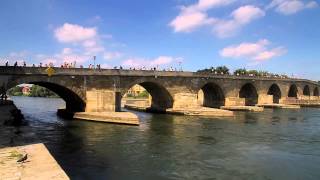 Steinerne Brücke  Regensburg UNESCO Welterbe [upl. by Eiramadnil]