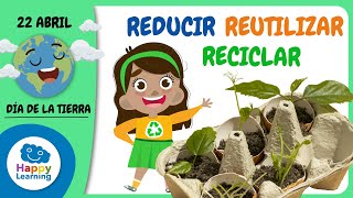 Las tres erres Reducir Reutilizar y Reciclar  Happy Learning ♻️ ♻️ ♻️ [upl. by Hsirk744]