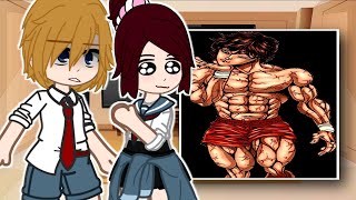 Baki classmates react to Baki Hanma  Baki Charecters React To Baki Hanma  Gacha React ALL PARTS [upl. by Worrad]