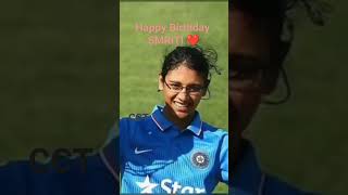 Happy Birthday Smriti Mandhana  Smriti Mandhana Birthday Status ❤️ [upl. by Christenson]