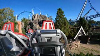 Europa Park Blue Fire Middle Row POV September 2023 [upl. by Sivlek234]