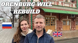 ORENBURG WILL REBUILD English Russian Family Walk and Talk Through The Old Part of ORENBURG City [upl. by Nollahp]