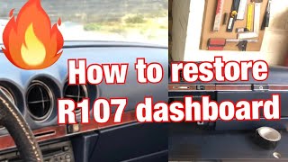 How to restore a Dashboard  Mercedes R107 [upl. by Bucella]