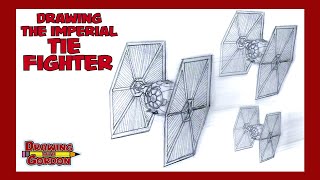 Star Wars How To Draw a TIE Fighter [upl. by Halimaj]