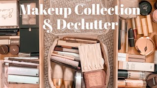 MAKEUP DECLUTTER 2022  my most curated capsule collection ever [upl. by Nhguavad610]