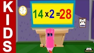 14 Times Table Song  kids songs amp nursery rhymes in English with lyrics [upl. by Nytsyrk]