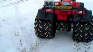 My trx 300 376cc set for plowing [upl. by Heppman]