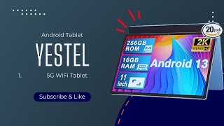 Affordable Bluetooth Android Tablet  Yestel Tablet Review and Unboxing  Android 13 Tablet [upl. by Etteragram579]