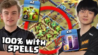 This Clash of Clans SPELL TRICK will 3STAR MAX bases better than any other [upl. by Steffane]