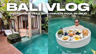 BALI VLOG • Affordable Villa with Private Pool in UBUD  Ivan de Guzman [upl. by Begga271]