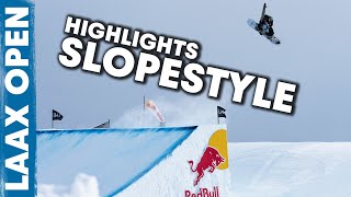 2023 Laax Open Snowboard Slopestyle Highlights [upl. by Aziza]