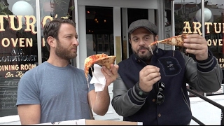 Barstool Pizza Review  Arturos Pizza With Special Guest Adam Richman of Man Vs Food [upl. by Gorlicki]