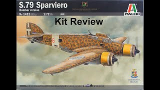 172 Italeri S79 Sparviero Kit Review [upl. by Davenport]