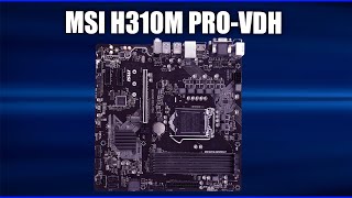 Материнская плата MSI H310M PROVDH [upl. by Weig]