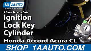 How to Replace Ignition Switch amp Lock Cylinder Assembly 9497 Honda Accord [upl. by Doersten113]