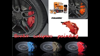 How to paint brake calipers with FOLIATEC  Performance Red amp Racing RossoOctavia III  VW Golf VI [upl. by Stallworth]