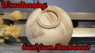 BEAUTIFUL Spalted Beech Wood Bowl Creation [upl. by Pelpel30]