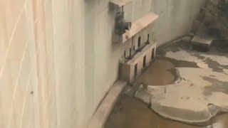 Moment of Full Dam Gate Opening in Saudi Najran  August 14 2018 [upl. by Sweatt263]