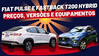 FIAT PULSE E FASTBACK T200 HYBRID 2025 PREÃ‡O MOTOR E EQUIPAMENTOS DA DUPLA NO BRASIL ðŸ˜ðŸ‘ [upl. by Anirahtak]