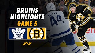 Bruins Playoff Highlights Best of Bostons Action Packed Game 5 Overtime Thriller vs Toronto [upl. by Federico222]