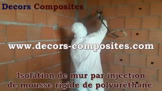 Isolation de mur par injection de mousse rigide de polyurethane [upl. by Even308]