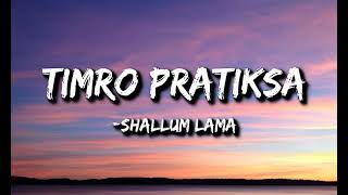 Shallum Lama  Timro pratiksha Lyrics  Kasari byekta garu [upl. by Oicirtap]