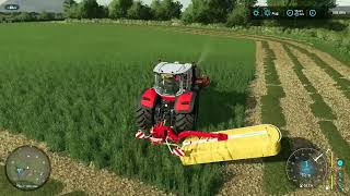 FS22  AGHALEE FARM REVISITED 35  MOWING PART 3 IN THE MF8S [upl. by Prochoras376]