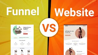 Funnels vs Websites  Which is better and can you use both [upl. by Einatsed816]