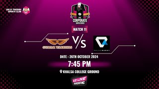 JFSC CSS SEASON 3  MATCH 11  GURJAR GEMS vs VALUEQUEST [upl. by Teage]