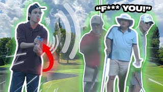 ULTIMATE AIRHORN PRANK ON GOLFERS [upl. by Enelehcim215]