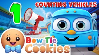 Counting Vehicles  Itsy Bitsy Spider 🎷l Toddlers Learning Videos  Bow Tie Cookies 🍪 [upl. by Schwartz]