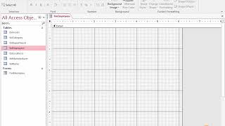 Create a Form in Design View in Access 2016 [upl. by Imyaj]