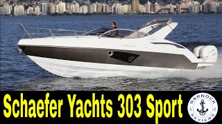 2022  Schaefer Yachts 303 Sport Review  St Petersburg Power amp Sailboat Show [upl. by Anamuj]