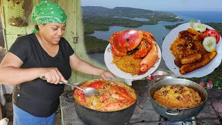 Los Mejores Locrio dominicano Comida Dominicana del Campo [upl. by Enelyahs42]