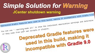 Fix quotDeprecated Gradle features were used in this build making it incompatible with Gradle 90quot [upl. by Nylsor963]