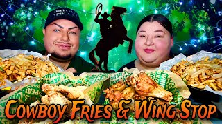 WING STOP amp COWBOY FRIES MUKBANG w LaGordizEats • Thank you Mah Linders amp Mi Desi Boo [upl. by Nwahsem]